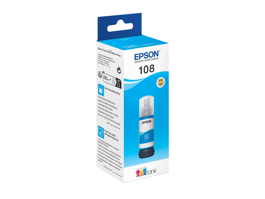 Epson 108 EcoTank | Ink Bottle | Cyan