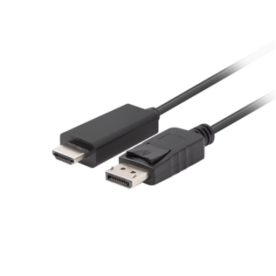 Lanberg | DisplayPort to HDMI Cable | CA-DPHD-11CC-0050-BK | DisplayPort Male | HDMI Male | DP to HDMI | 3 m