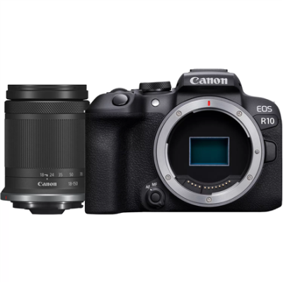 Canon | D.CAM EOS R10 RF-S 18-150 IS STM EU26 | Megapixel 24.2 MP | Image stabilizer | ISO sensitivity (max) 32000 | Wi-Fi | Video recording | Manual | CMOS | Black