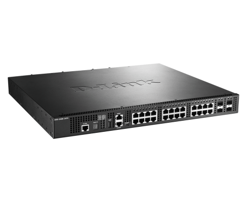 D-Link | 24-Port 10 Gigabit Ethernet Smart Managed Switches | DXS-3400-24TC | Managed L3 | Desktop