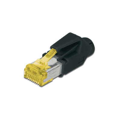 A-MO6A 8 / 8 HRS | AT 6A modular RJ45 Plug, Hirose TM31 8P8C, shielded, for round cable, incl. hood