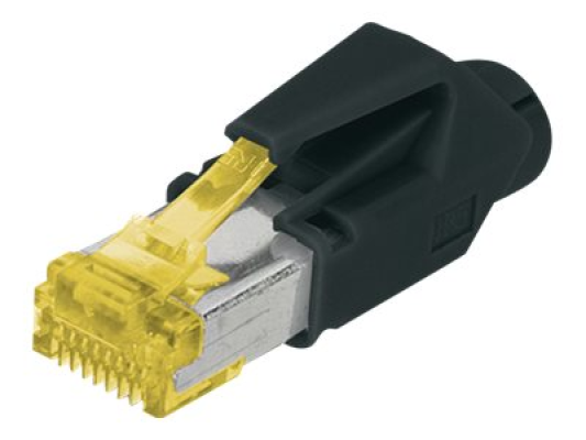 A-MO6A 8 / 8 HRS | AT 6A modular RJ45 Plug, Hirose TM31 8P8C, shielded, for round cable, incl. hood
