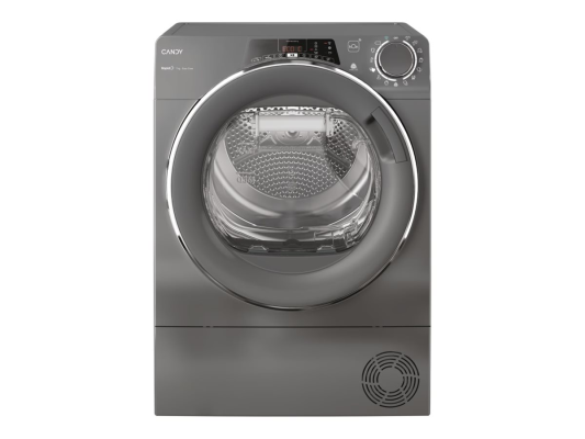 Candy | Dryer Machine | RO4 H7A2TCERX-S | Energy efficiency class E | Front loading | 7 kg | TFT | Depth 46.5 cm | Wi-Fi | Grey