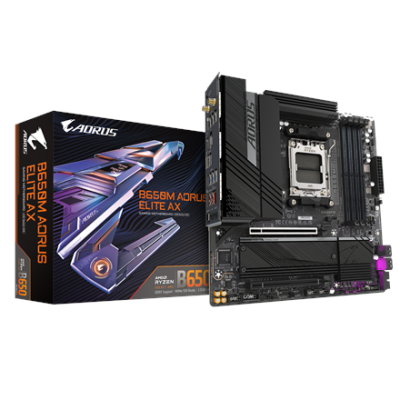 Gigabyte | B650M AORUS ELITE AX rev 1.3 | Processor family AMD | Processor socket AM5 | DDR5 DIMM | Supported hard disk drive interfaces SATA, M.2 | Number of SATA connectors 4