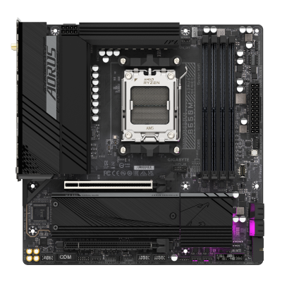 Gigabyte | B650M AORUS ELITE AX rev 1.3 | Processor family AMD | Processor socket AM5 | DDR5 DIMM | Supported hard disk drive interfaces SATA, M.2 | Number of SATA connectors 4