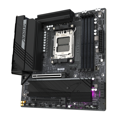 Gigabyte | B650M AORUS ELITE AX rev 1.3 | Processor family AMD | Processor socket AM5 | DDR5 DIMM | Supported hard disk drive interfaces SATA, M.2 | Number of SATA connectors 4