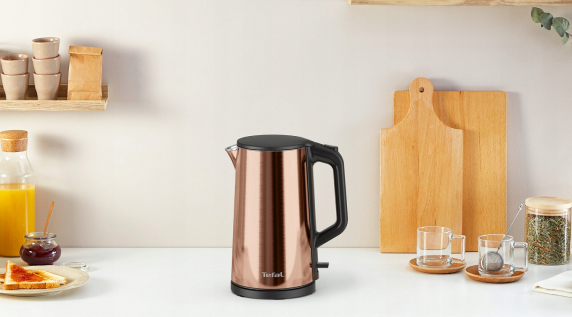 TEFAL | Kettle | KI583C10 | Electric | 2000 W | 1.5 L | Stainless Steel | 360° rotational base | Gold
