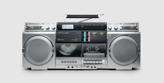 Muse | Ghetto Blasters | M-380 GBS | AUX in | Bluetooth | Cassette deck | CD player