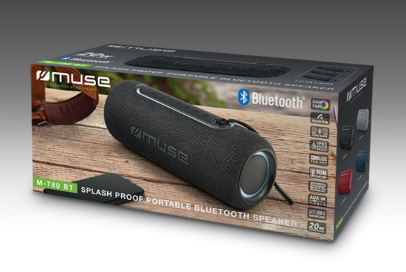 Muse | M-780 BT | Speaker Splash Proof | Waterproof | Bluetooth | Black | Portable | Wireless connection