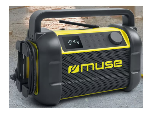 Muse | M-928 BTY | Jobsite Radio speaker | Waterproof | Bluetooth | Black / Yellow | Portable | Wireless connection