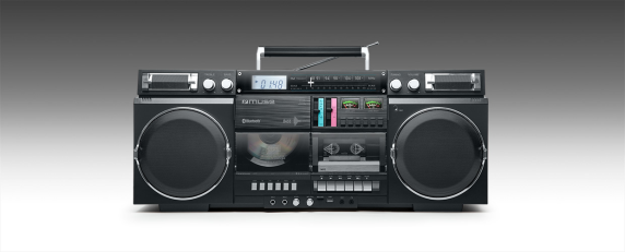 Muse | Ghetto Blasters | M-380 GB | AUX in | Bluetooth | Cassette deck | CD player | Black