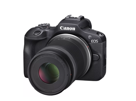 Canon | EOS R100 Mirrorless Camera + RF-S 18-45mm IS STM Lens + RF-S 55-210mm IS STM Lens | Megapixel 24.1 MP | Image stabilizer | ISO sensitivity (max) 256000 | Wi-Fi | Video recording | Manual | CMOS | Black