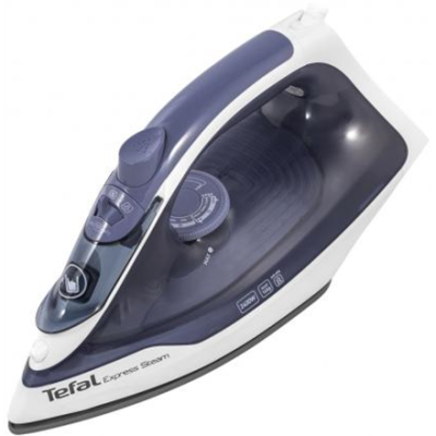 TEFAL | FV2837E0 | Steam Iron | 2400 W | Water tank capacity 150 ml | Continuous steam 35 g / min | Blue / White
