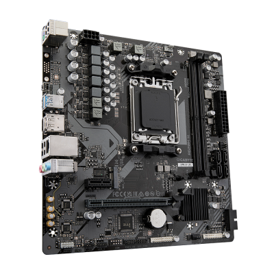 Gigabyte | A620M H 1.0 M / B | Processor family AMD | Processor socket AM5 | DDR5 DIMM | Memory slots 2 | Supported hard disk drive interfaces SATA, M.2 | Number of SATA connectors 4 | Chipset AMD A620 | Micro ATX