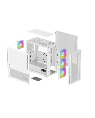 Deepcool | MID TOWER CASE | CH560 Digital | Side window | White | Mid-Tower | Power supply included No | ATX PS2