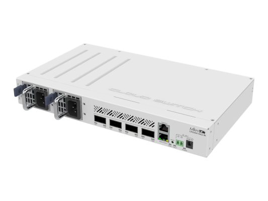 Cloud Router Switch | CRS504-4XQ-IN | No Wi-Fi | 10 / 100 Mbit / s | Ethernet LAN (RJ-45) ports 1 | Mesh Support No | MU-MiMO No | No mobile broadband