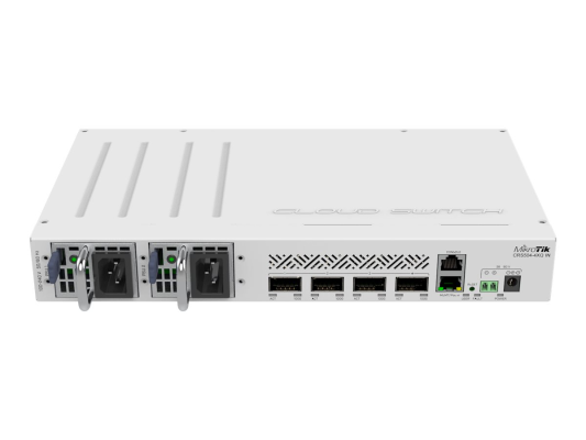 Cloud Router Switch | CRS504-4XQ-IN | No Wi-Fi | 10 / 100 Mbit / s | Ethernet LAN (RJ-45) ports 1 | Mesh Support No | MU-MiMO No | No mobile broadband