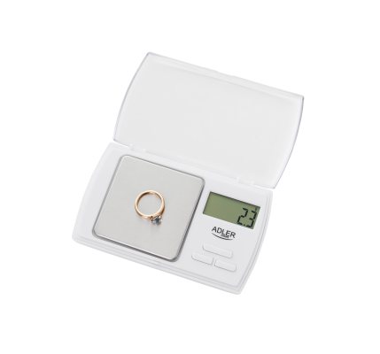 Adler | Precision scale | AD 3161 | Maximum weight (capacity) 0.5 kg | Accuracy 0.01 g | White