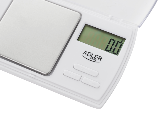 Adler | Precision scale | AD 3161 | Maximum weight (capacity) 0.5 kg | Accuracy 0.01 g | White