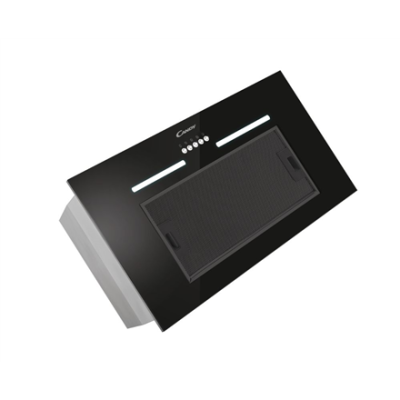 Candy | Hood | CPY5MBG | Canopy | Energy efficiency class C | Width 52 cm | 298 m³ / h | Mechanical control | LED | Black Glass