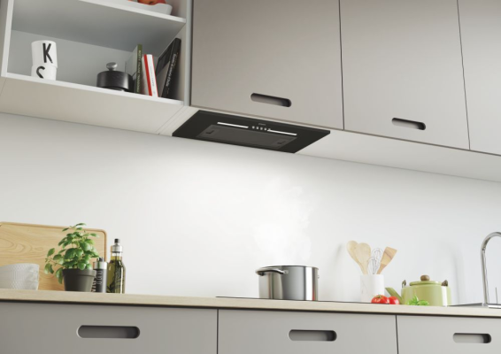 Candy | Hood | CPY5MBG | Canopy | Energy efficiency class C | Width 52 cm | 298 m³ / h | Mechanical control | LED | Black Glass