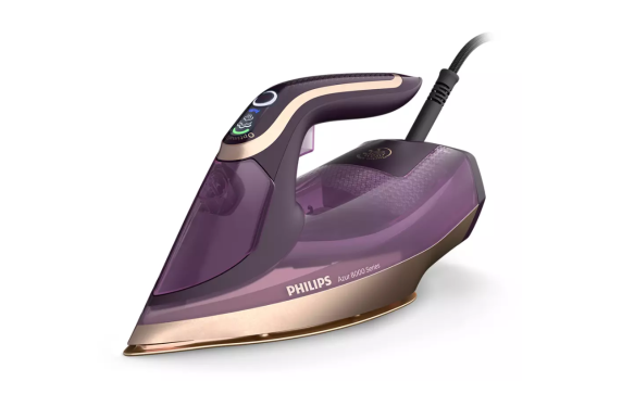 Philips | DST8040 / 30 Azur 8000 Series | Steam Iron | 3000 W | Water tank capacity 350 ml | Continuous steam 80 g / min | Steam boost performance 260 g / min | Dark Purple
