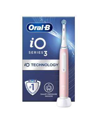 Oral-B | Electric Toothbrush | iO3 Series | Rechargeable | For adults | Number of brush heads included 1 | Number of teeth brushing modes 3 | Blush Pink