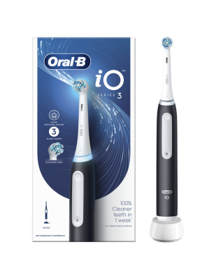 Oral-B | Electric Toothbrush | iO3 Series | Rechargeable | For adults | Number of brush heads included 1 | Number of teeth brushing modes 3 | Matt Black
