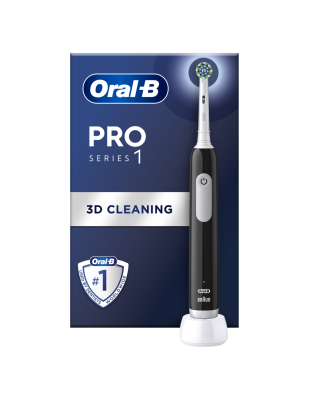 Oral-B | Electric Toothbrush | Pro Series 1 Cross Action | Rechargeable | For adults | Number of brush heads included 1 | Number of teeth brushing modes 3 | Black