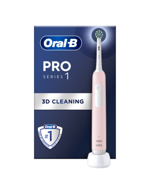 Oral-B | Electric Toothbrush | Pro Series 1 Cross Action | Rechargeable | For adults | Number of brush heads included 1 | Number of teeth brushing modes 3 | Pink