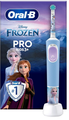 Oral-B | Electric Toothbrush | Vitality PRO Kids Frozen | Rechargeable | For children | Number of brush heads included 1 | Number of teeth brushing modes 2 | Blue