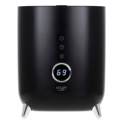 Adler | AD 7972 | Humidifier | 23 W | Water tank capacity 4 L | Suitable for rooms up to 35 m² | Ultrasonic | Humidification capacity 150-300 ml / hr | Black