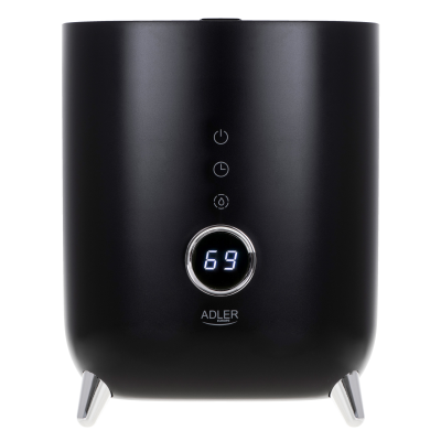 Adler | AD 7972 | Humidifier | 23 W | Water tank capacity 4 L | Suitable for rooms up to 35 m² | Ultrasonic | Humidification capacity 150-300 ml / hr | Black