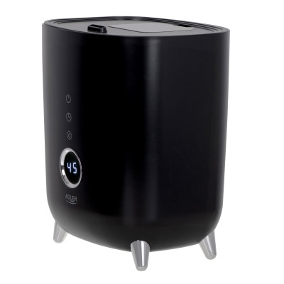 Adler | AD 7972 | Humidifier | 23 W | Water tank capacity 4 L | Suitable for rooms up to 35 m² | Ultrasonic | Humidification capacity 150-300 ml / hr | Black