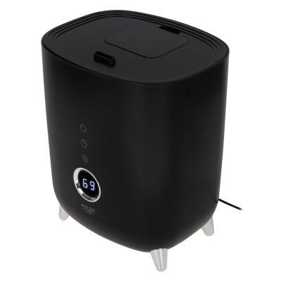 Adler | AD 7972 | Humidifier | 23 W | Water tank capacity 4 L | Suitable for rooms up to 35 m² | Ultrasonic | Humidification capacity 150-300 ml / hr | Black