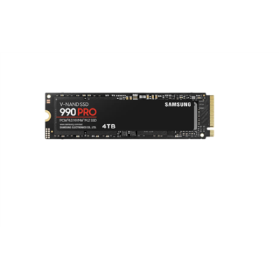 Samsung | 990 PRO | 4000 GB | SSD form factor M.2 2280 | Solid-state drive interface NVMe | Read speed 7450 MB / s | Write speed 6900 MB / s