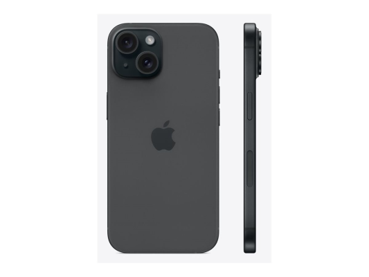 Apple | iPhone 15 | Black | 6.1 " | Super Retina XDR | 2556 x 1179 pixels | A16 Bionic | Internal RAM 6 GB | 128 GB | Dual SIM | 4G | Main camera resolution 48+12 MP | Secondary camera resolution 12 MP | iOS | 17