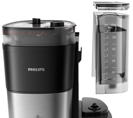 Philips | All-in-1 Brew Coffee Machine | HD7900 / 50 | Ground | Black / Stainless Steel
