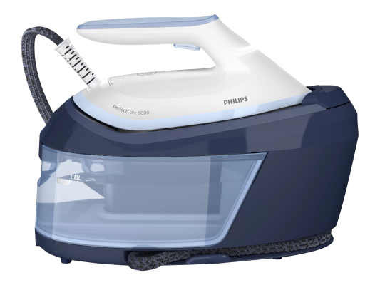 Philips | Steam Generator | PerfectCare PSG6026 / 20 | 2400 W | 1.8 L | 6.5 bar | Auto power off | Vertical steam function | Calc-clean function | Blue / White