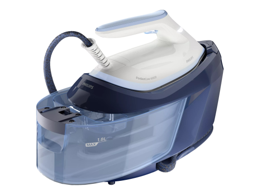 Philips | Steam Generator | PerfectCare PSG6026 / 20 | 2400 W | 1.8 L | 6.5 bar | Auto power off | Vertical steam function | Calc-clean function | Blue / White