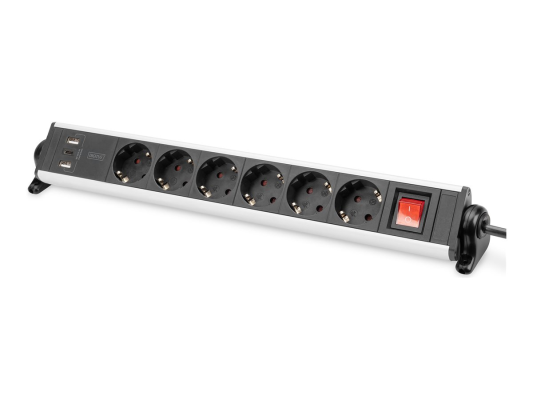 Digitus | Office Power Strip | DA-70624 | Silver / Black