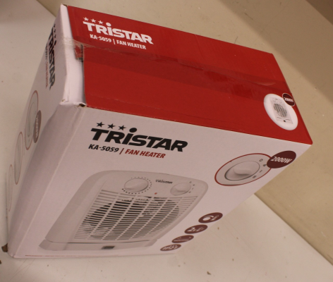 SALE OUT. Tristar | Heater | KA-5059 | Fan Heater | Suitable for rooms up to 60 m³ | DAMAGED PACKAGING | White | 2000 W