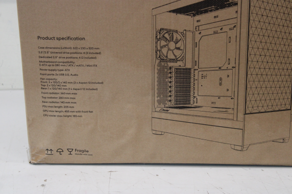 SALE OUT. SALE OUT. Fractal Design | Pop XL Air RGB | Side window | Black TG Clear Tint | E-ATX up to 280 mm, ATX , mATX, Mini ITX | DAMAGED PACKAGING | Power supply included No | ATX