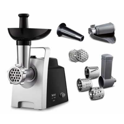 TEFAL | Meat Grinder | NE109838 | Stainless Steel / Black | 1400 W | Number of speeds 1 | Throughput (kg / min) 1.7