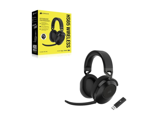 Corsair | Gaming Headset | HS65 | Wireless | Over-Ear | Microphone | Wireless | Carbon