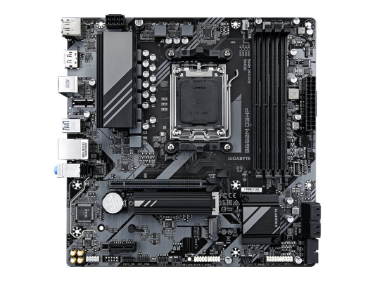 Gigabyte | B650M D3HP | Processor family AMD | Processor socket AM5 | DDR5 DIMM | Memory slots 1 | Supported hard disk drive interfaces SATA, M.2 | Number of SATA connectors 4 | Chipset AMD B650 | Micro ATX