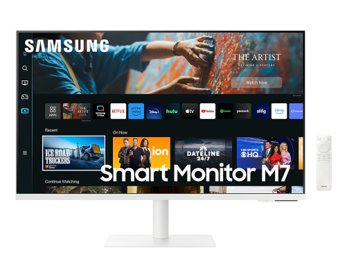 Samsung | 4K Smart monitor M70C with integrated apps | LS27CM703UUXDU | 27 " | VA | 16:9 | 60 Hz | 4 ms | 3840 x 2160 pixels | 300 cd / m² | HDMI ports quantity 1 | White