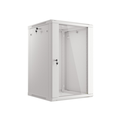 Lanberg | Rack cabinet 19" wall-mount 18U / 600x600 (flat pack) | WF01-6618-10S | Grey