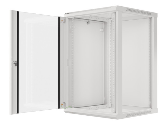 Lanberg | Rack cabinet 19" wall-mount 18U / 600x600 (flat pack) | WF01-6618-10S | Grey