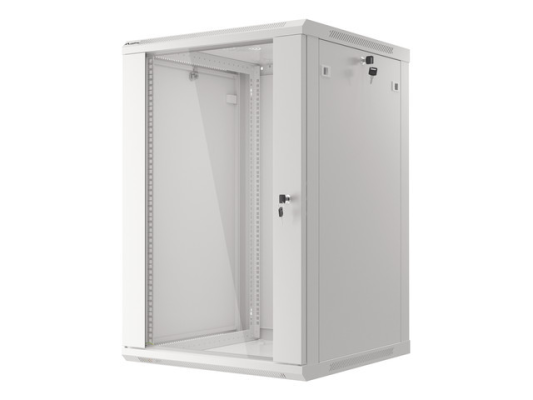 Lanberg | Rack cabinet 19" wall-mount 18U / 600x600 (flat pack) | WF01-6618-10S | Grey